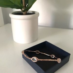 Rose Gold and Crystal Bangle